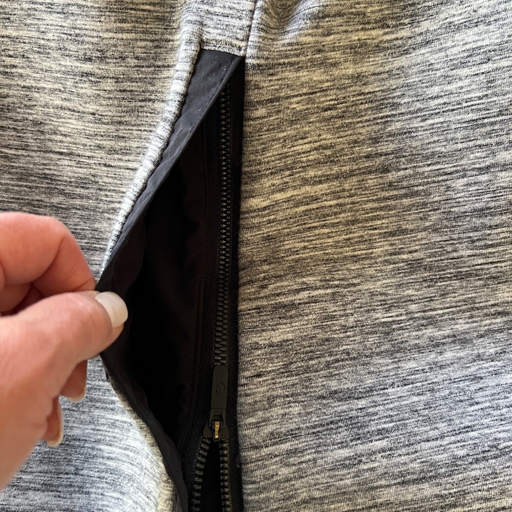Lululemon Pick Your Path Hooded Jacket Gray Black Size 12 - Picture 15 of 16